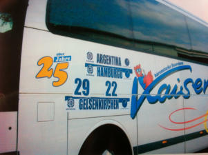 Fuball WM Deutschland 38 Busse fr Argentinien